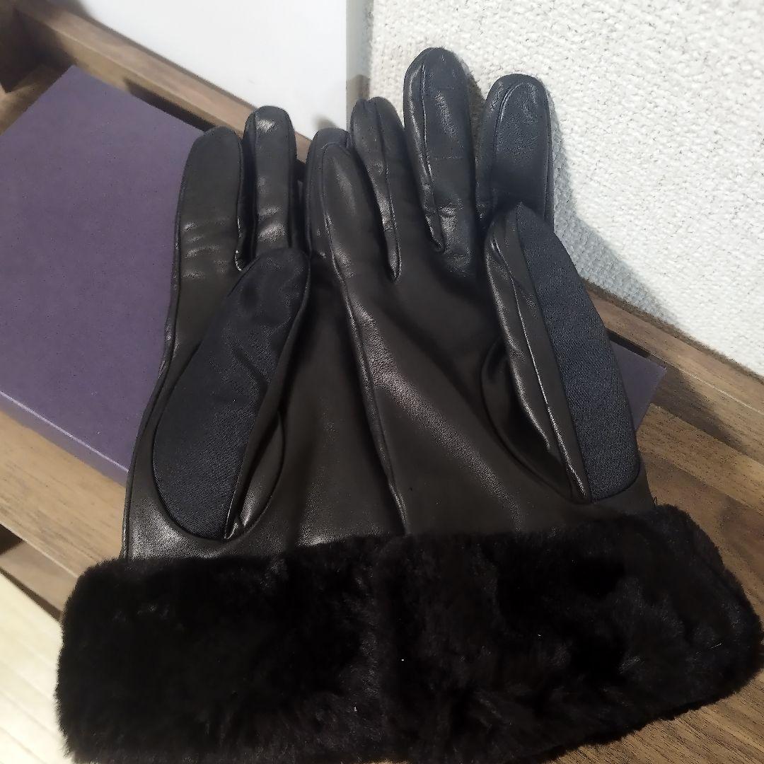 PRADA ブラック レザー手袋