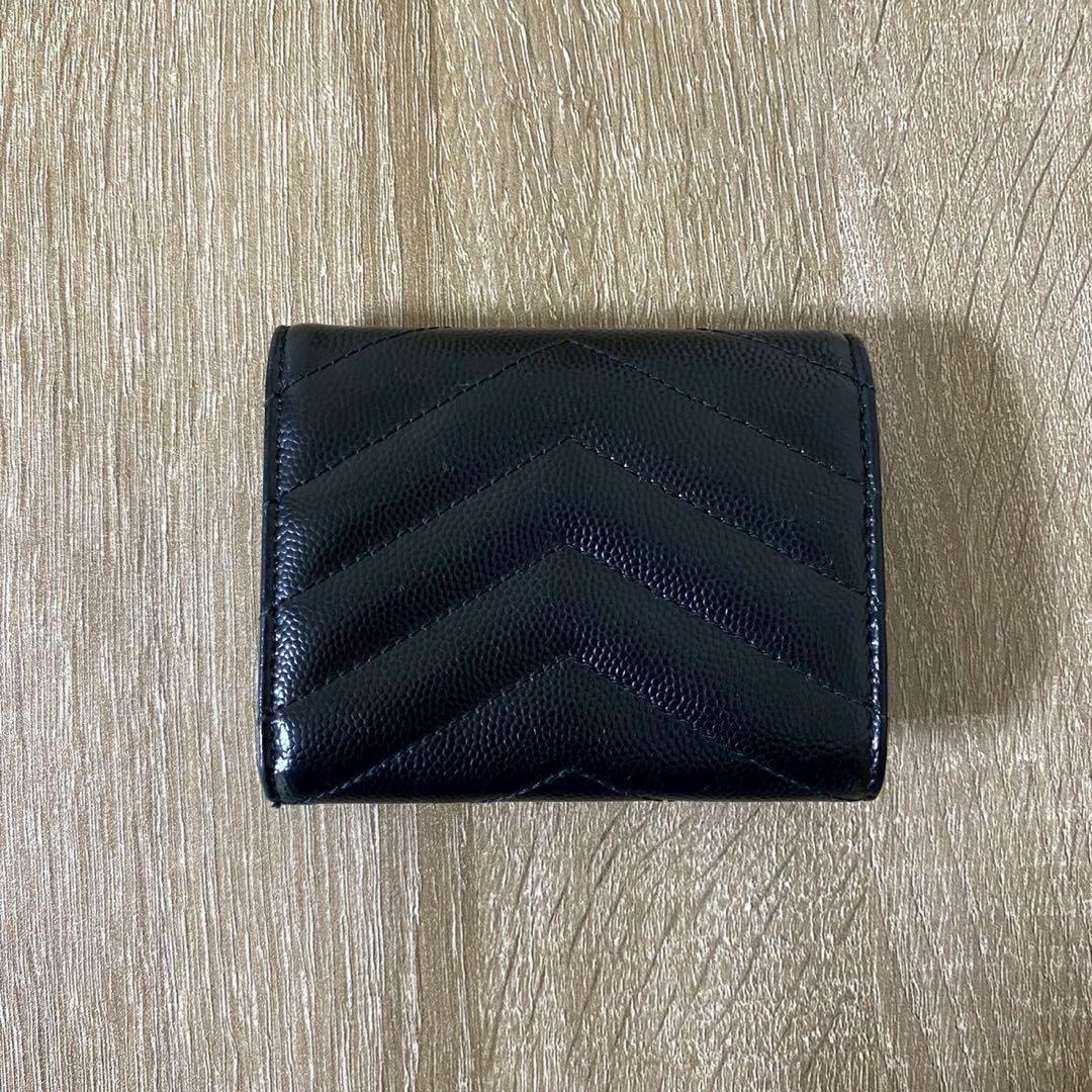 YSL ブラック レザー キーケース