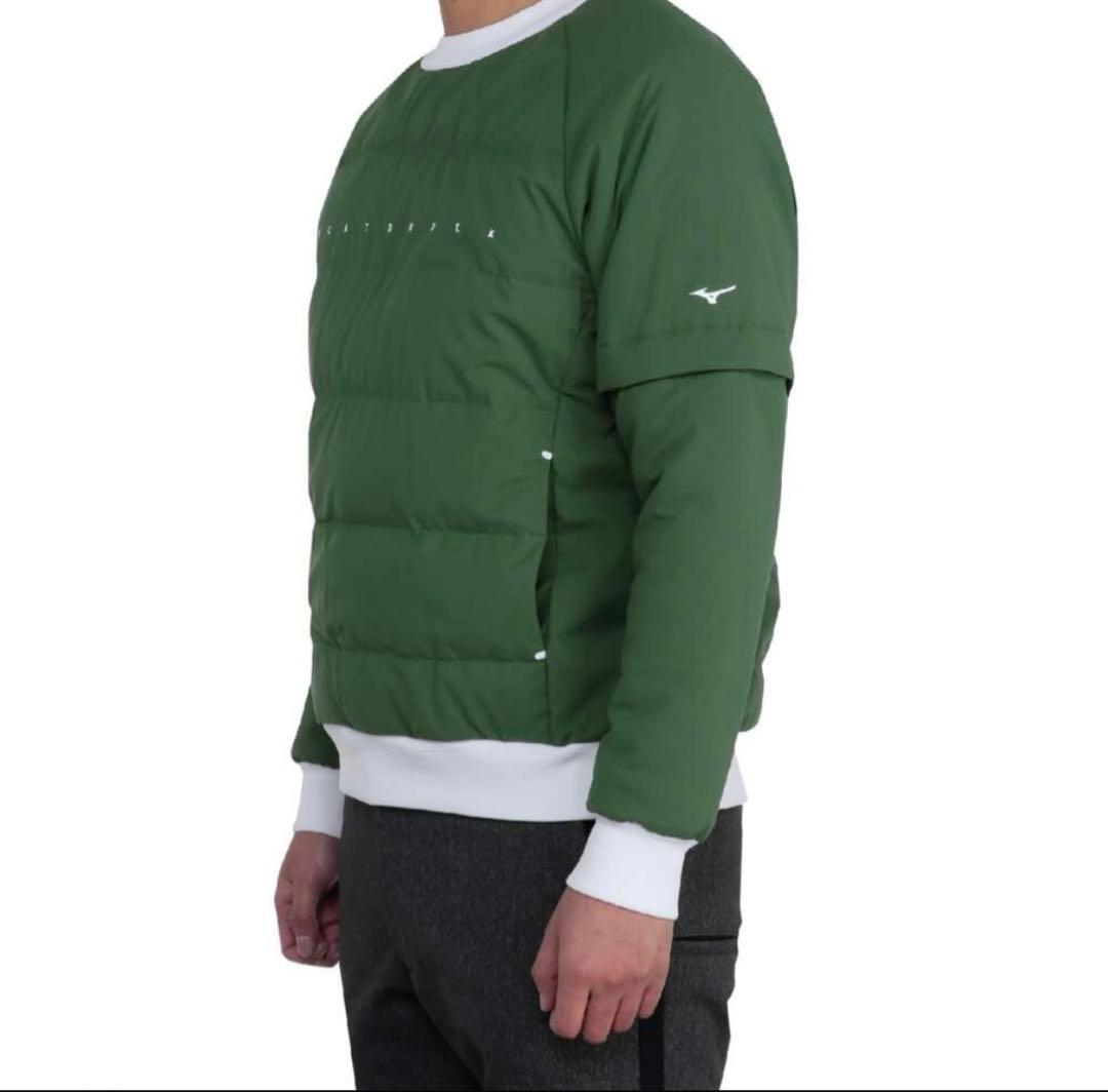 新品MIZUNO ブレスサーモテックライニングプルオーバー(袖取り外し) XL