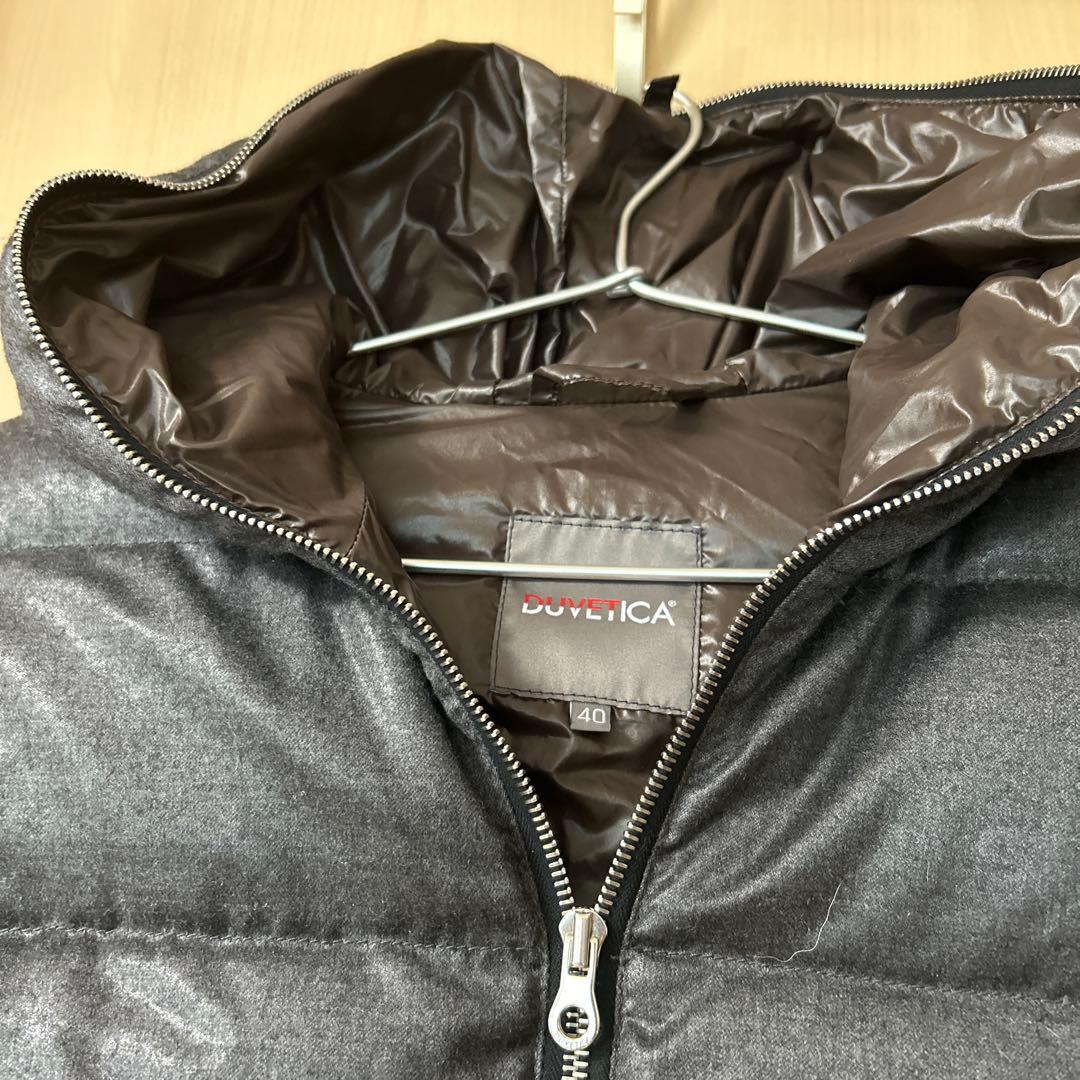 お値下げします♡DOVETICA ダークグレー フード付きダウンベスト 40