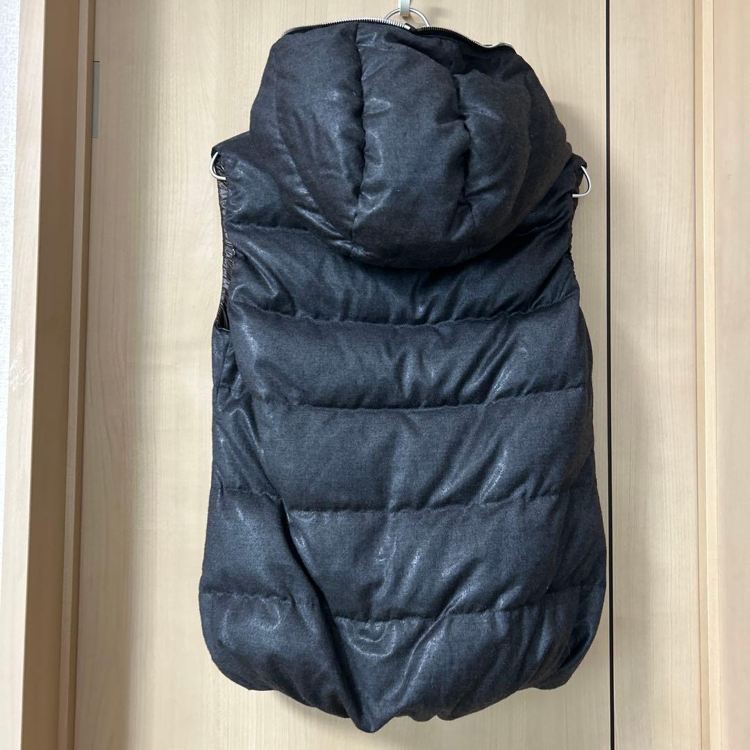 お値下げします♡DOVETICA ダークグレー フード付きダウンベスト 40