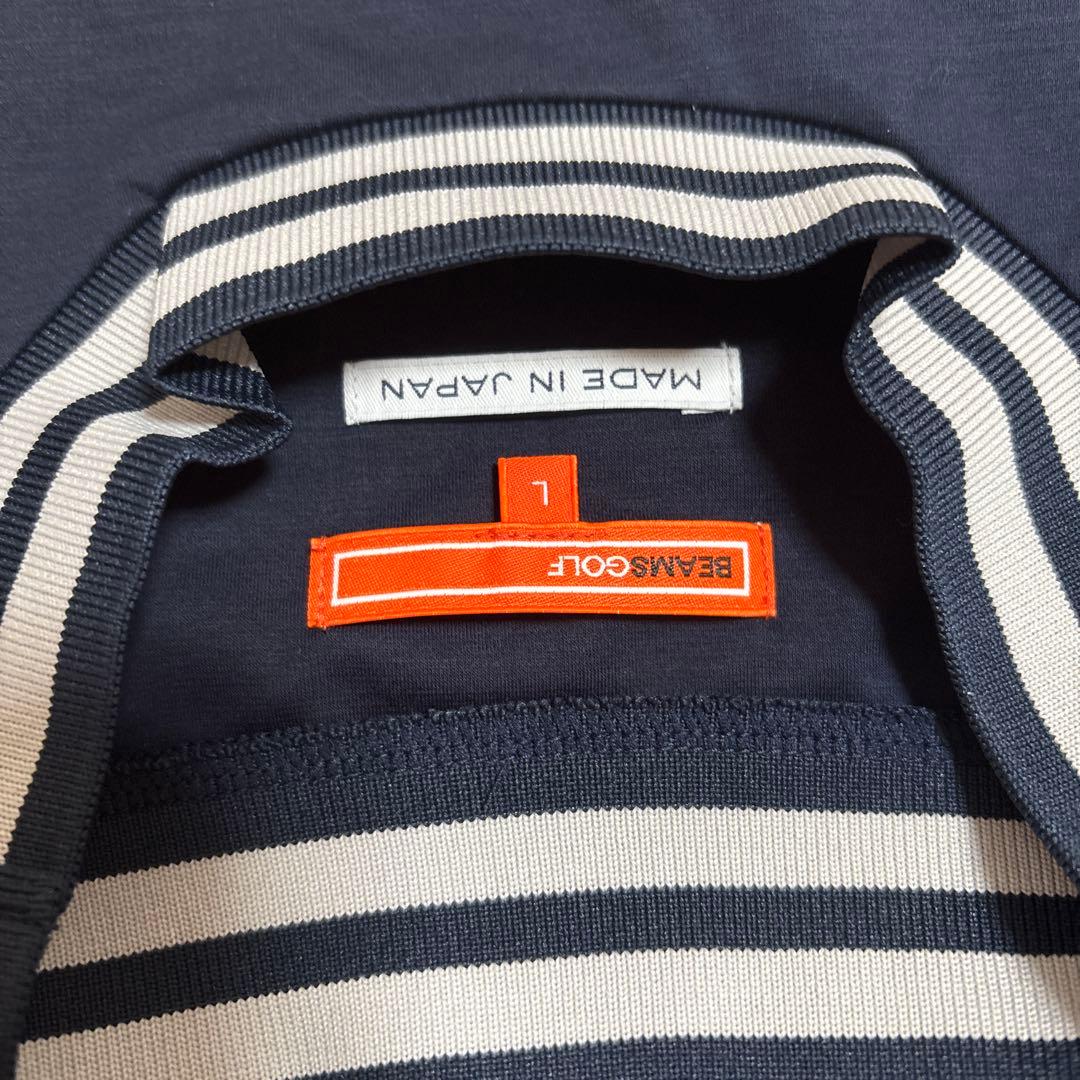 BEAMS GOLF モックネック プルオーバー L UVカット メンズ