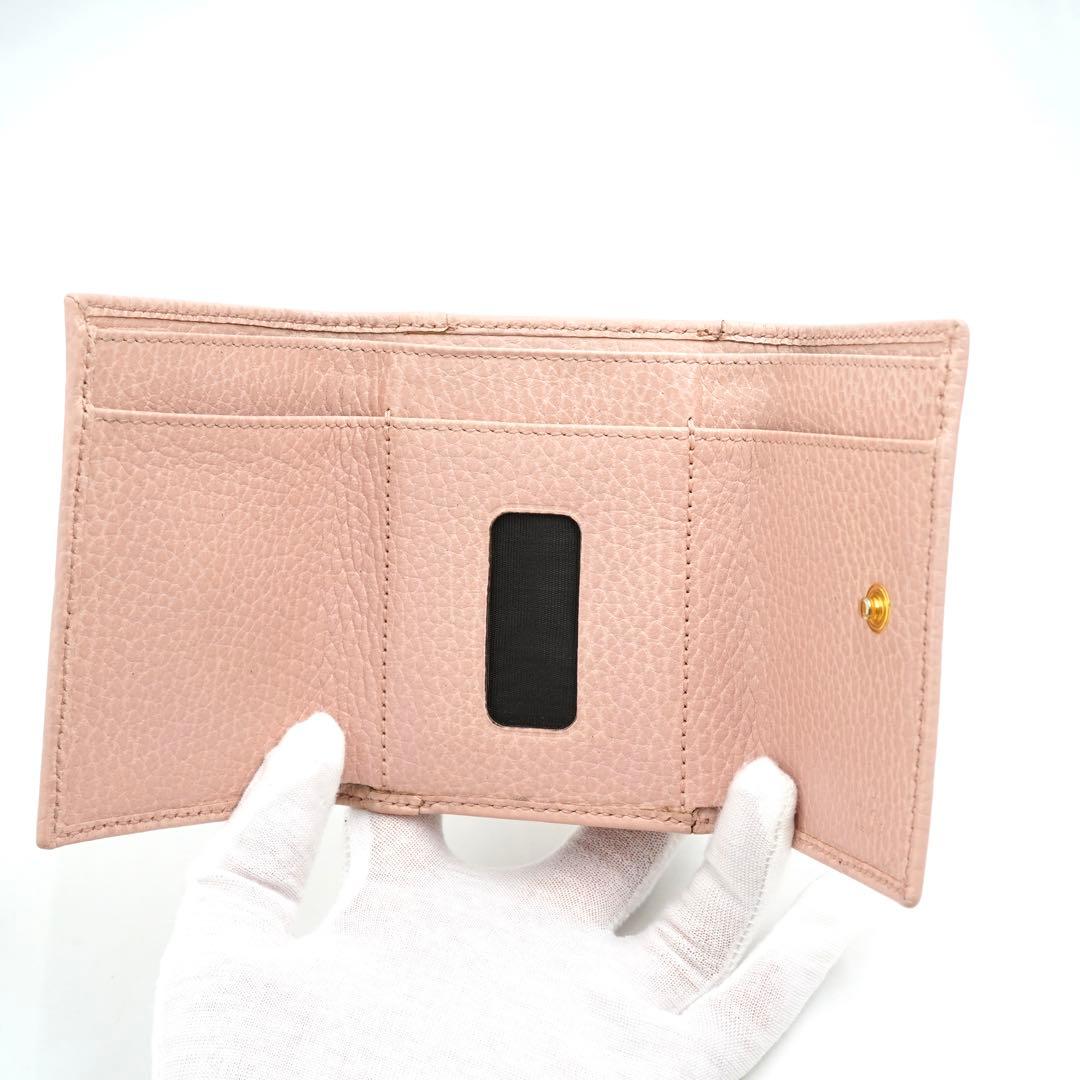 ✨未使用展示品・箱付き✨　GUCCI ミニ財布　マーモント　三つ折り　GG