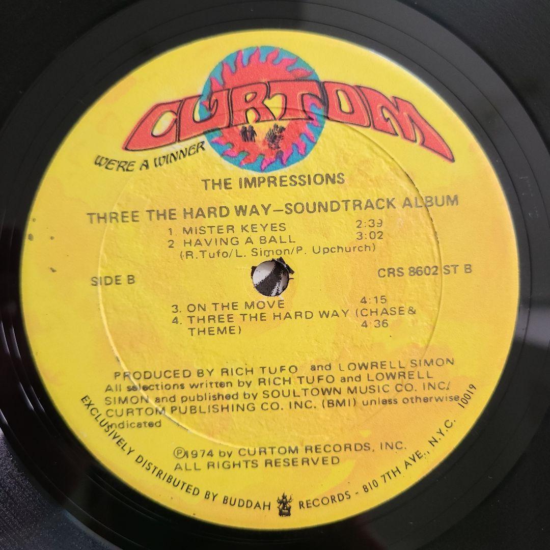 ★ＵＳオリジナル盤★スリー・ザ・ハード・ウェイ』THE IMPRESSIONS