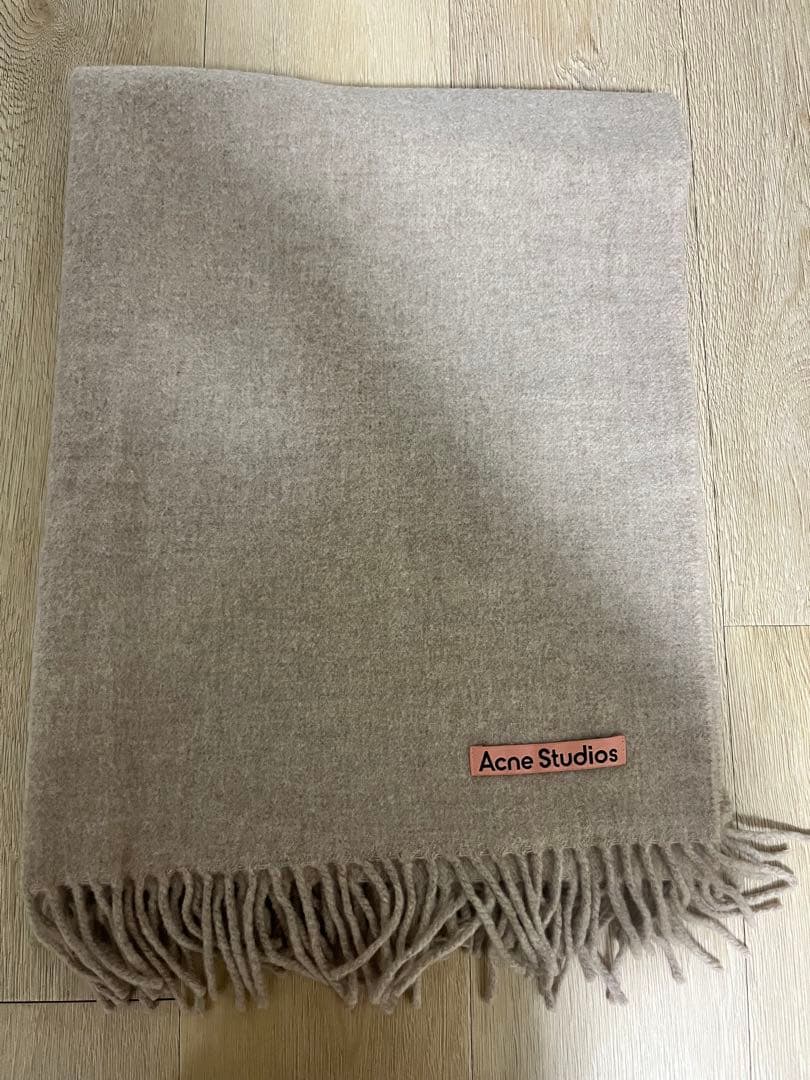 acne studiosマフラー　200cm×70cm オートミール