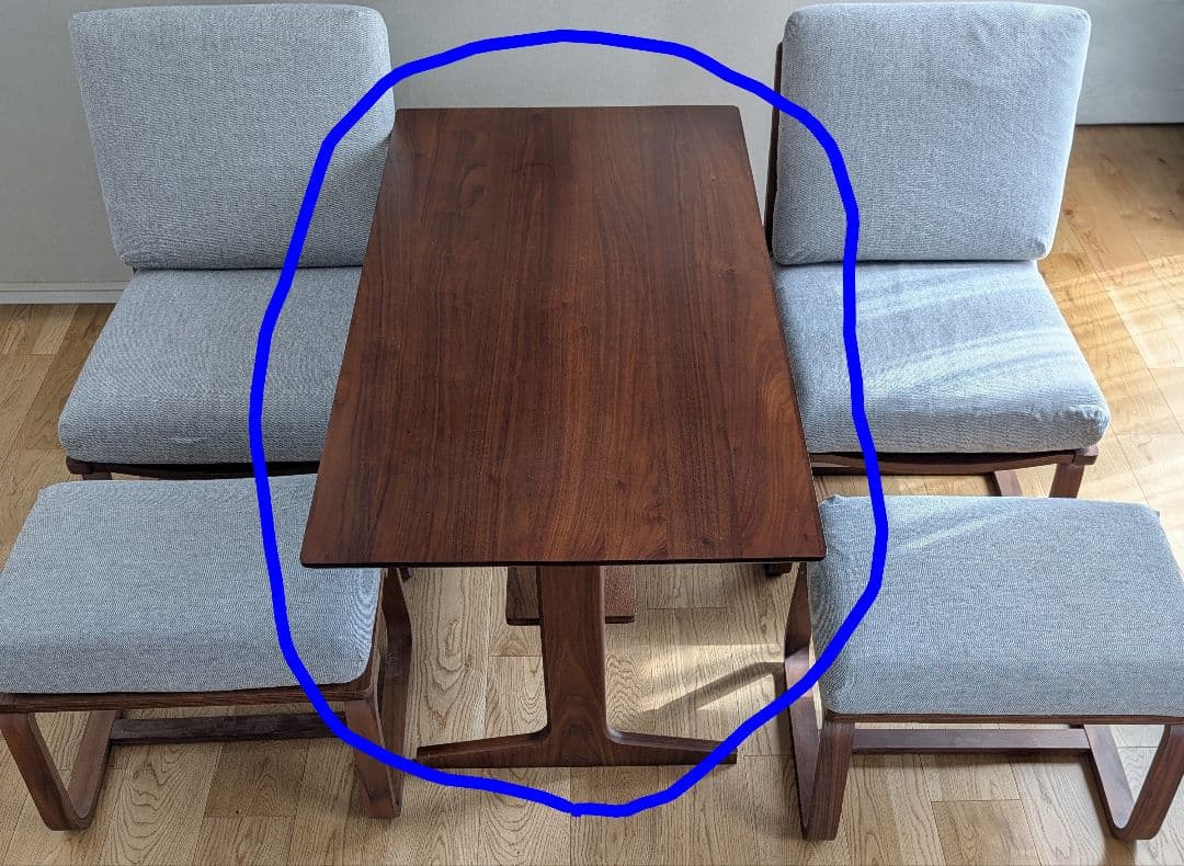 無印良品 リビングでもダイニングでもつかえる テーブル 幅130cm