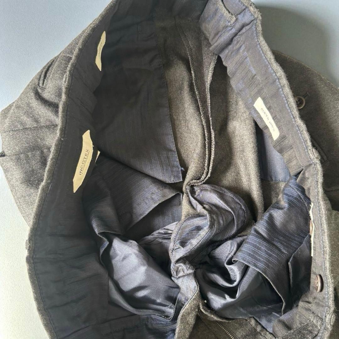 美品✨インコテックス スラックス 46 SUPER100’s ウール イタリア製