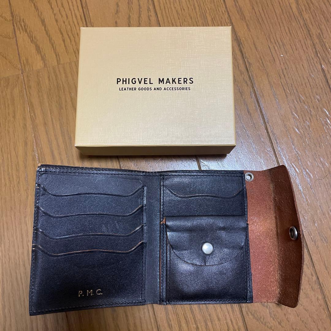 PHIGVEL MAKERS 二つ折り財布 ブラック