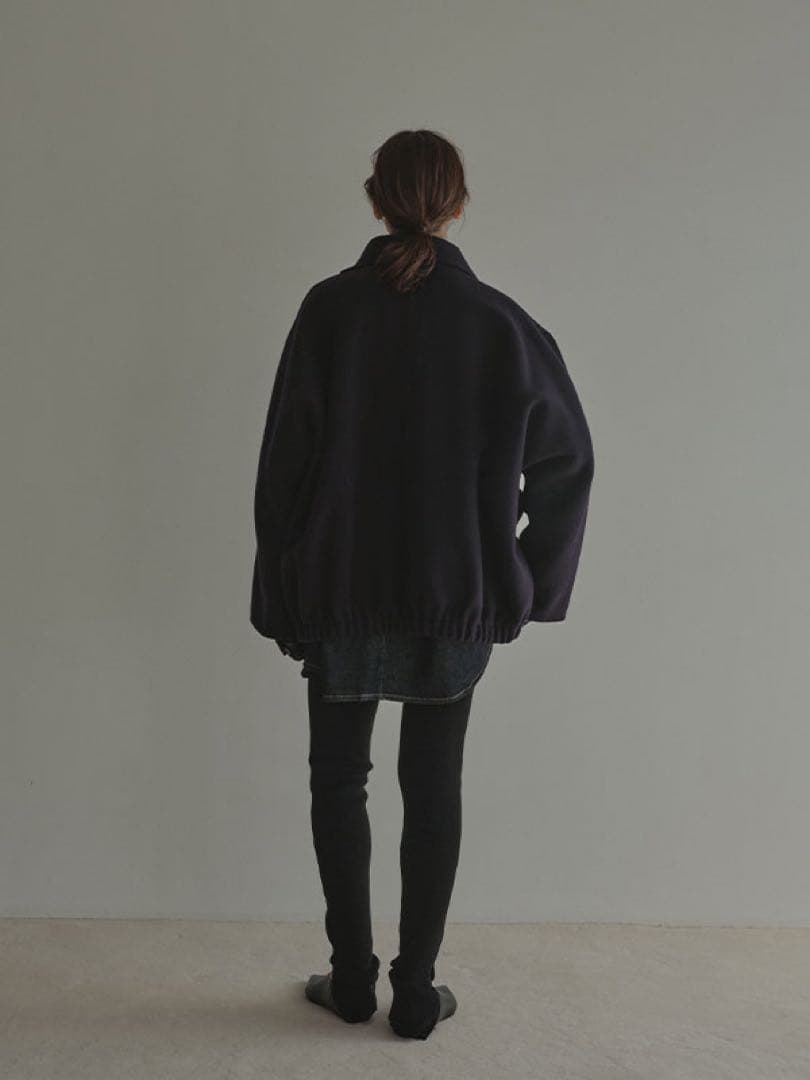 ETRE TOKYO メルトンスタンドネックリバーブルゾン