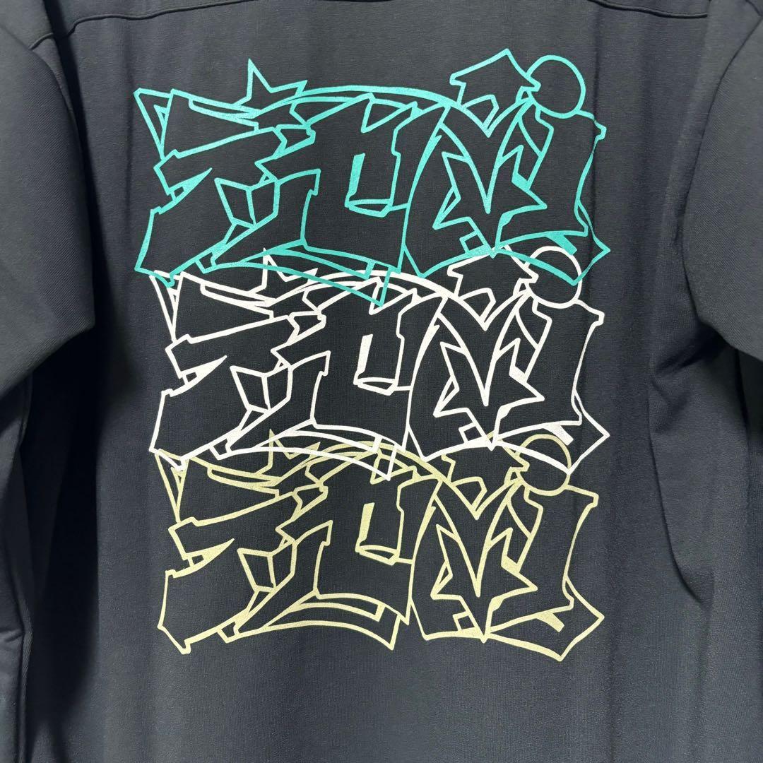 ラッセルノ ゴルフ カタカナプリント モックネック ロングスリーブ ブラック 5