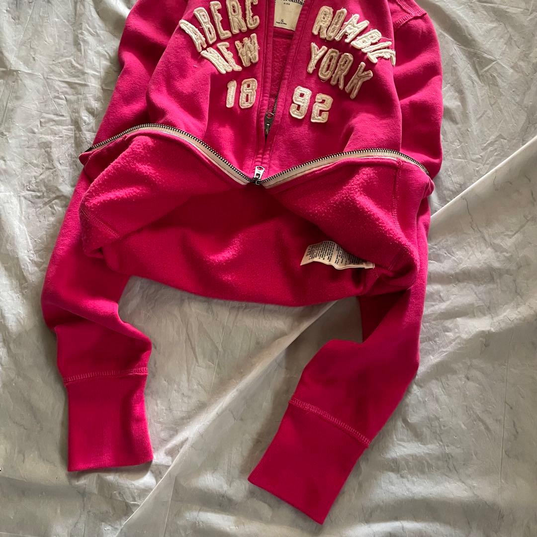 00s アバクロ y2k archive ピンク ジップパーカー 平成ギャル