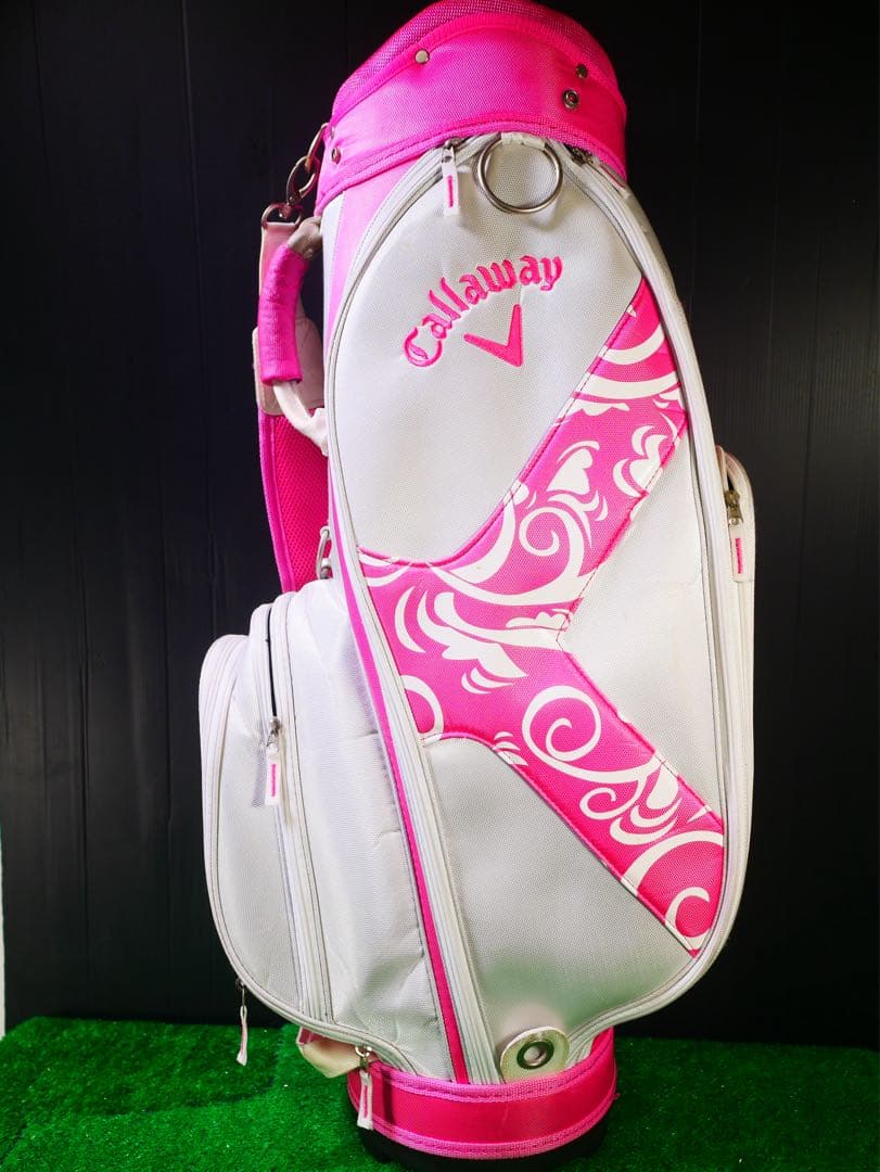 Callaway ゴルフバッグ ホワイト/ピンク　キャロウェイ　ソレイル