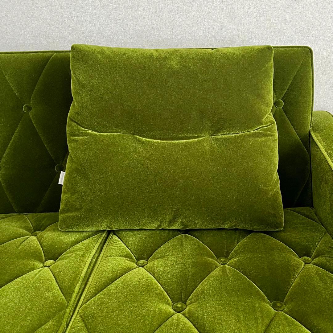 カリモク60 ロビークッション モケットグリーン