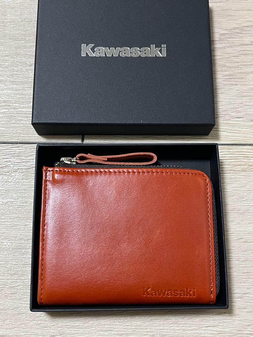 Kawasaki PLAZA 牛革キーホルダー スマートウォレット