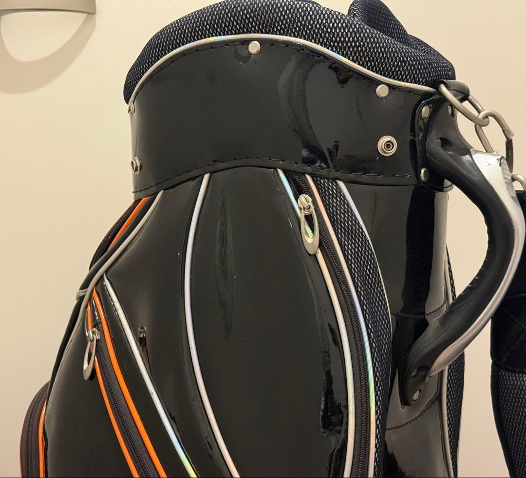 【希少・入手困難】 レザックス ジャイアンツ ゴルフ キャディバッグ エナメル