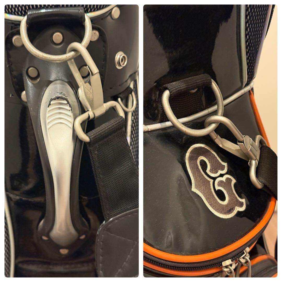 【希少・入手困難】 レザックス ジャイアンツ ゴルフ キャディバッグ エナメル