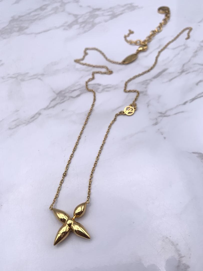 【訳あり】ルイヴィトン コリエ ルイゼット M00365 ネックレス