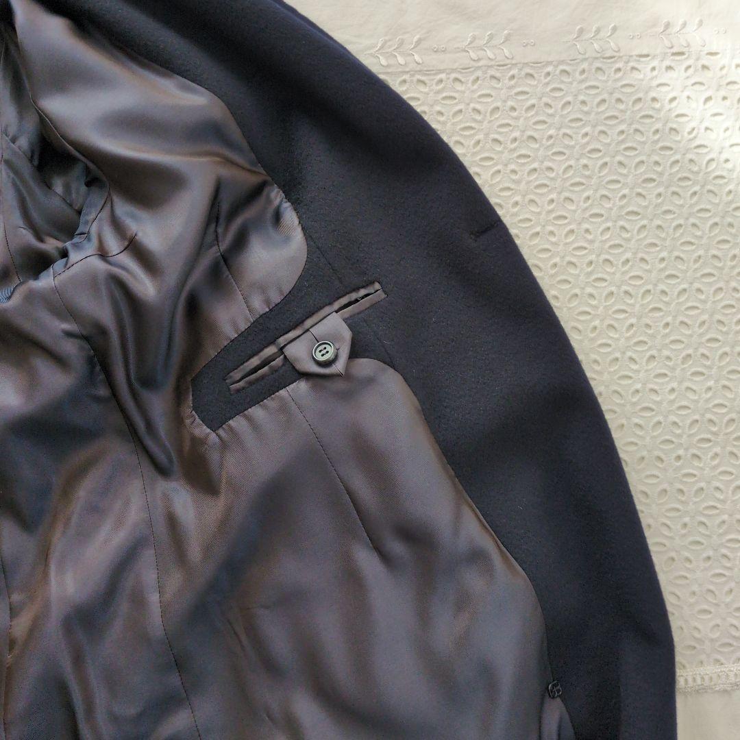 STRENESSE ストラネス カシミヤ100％ ロングコート ネイビー 美品