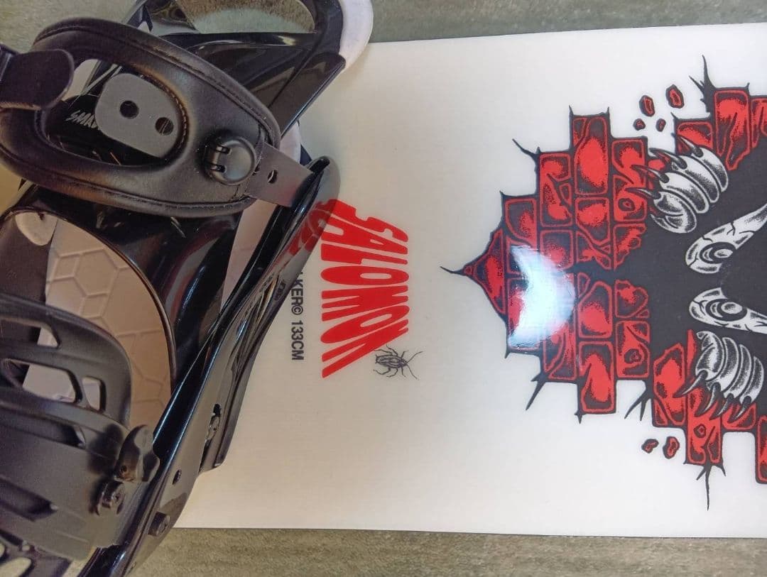 SALOMON 133CM ジュニア スノーボード×BURTONビンディング