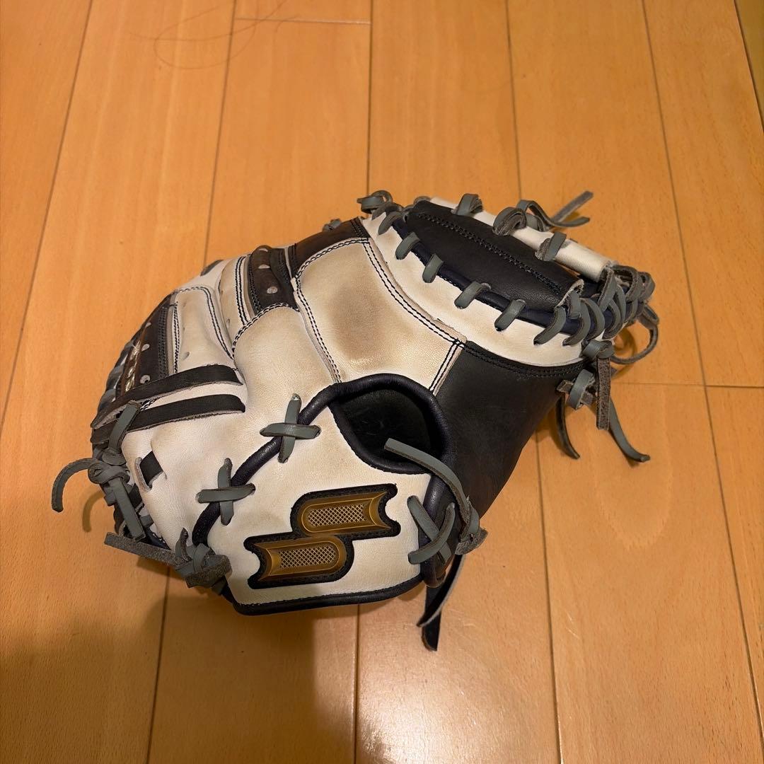 SSK 軟式グローブ ホワイト/ネイビー梅野モデル