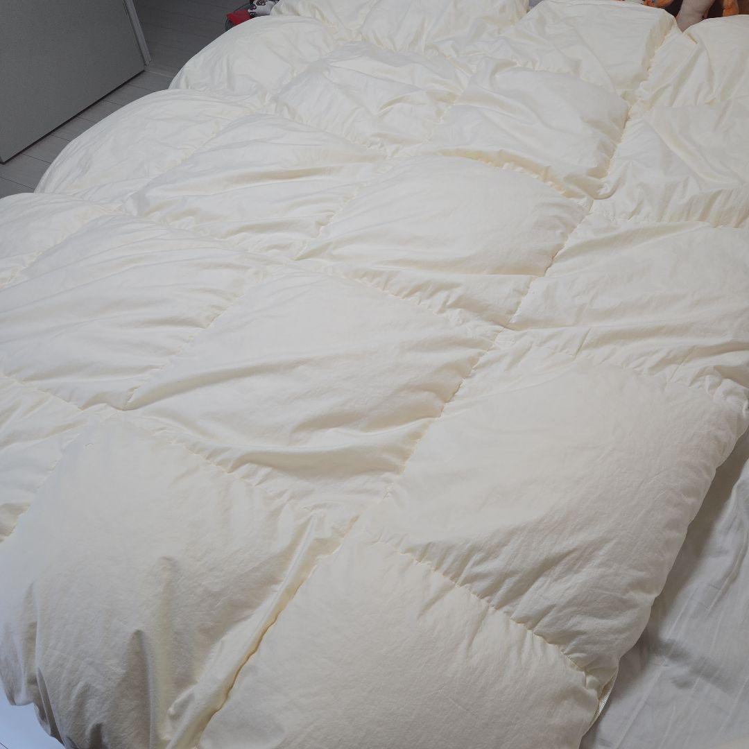 Dauna Sサイズ ドイツ製ダウナ　シングルサイズ クリーム色　600g