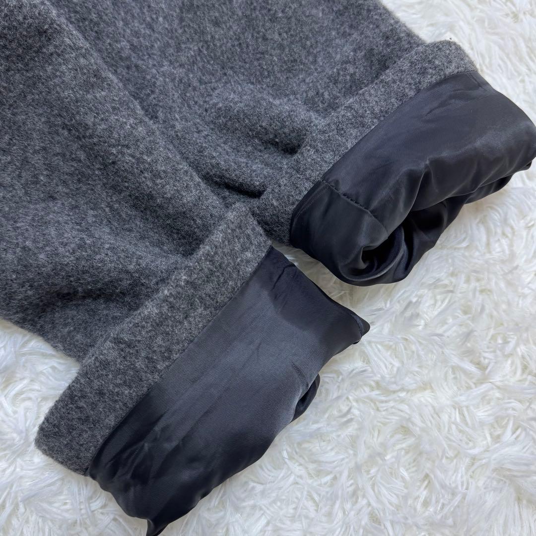 BEARDSLEY ビアズリー フーデッドショートコート グレー