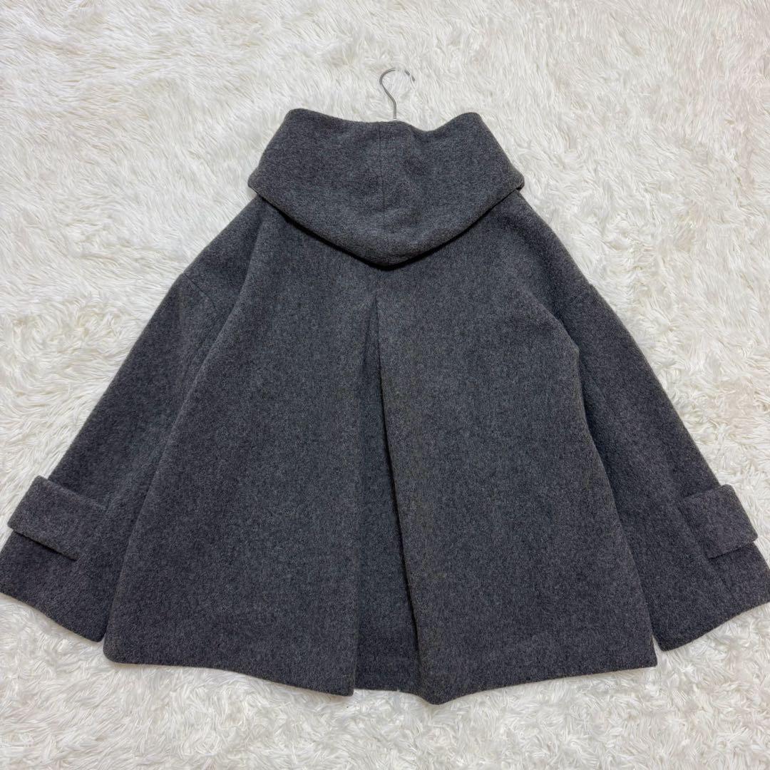 BEARDSLEY ビアズリー フーデッドショートコート グレー