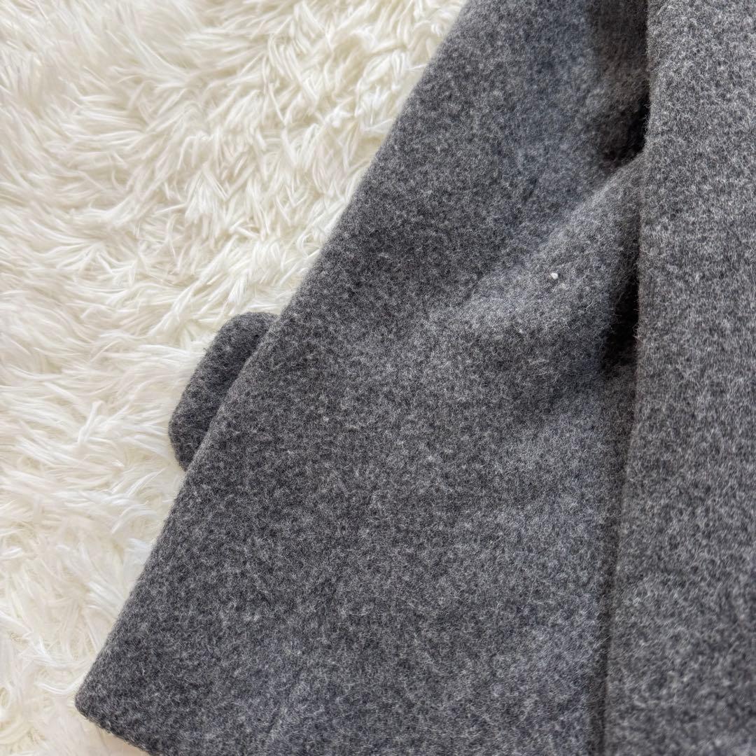 BEARDSLEY ビアズリー フーデッドショートコート グレー