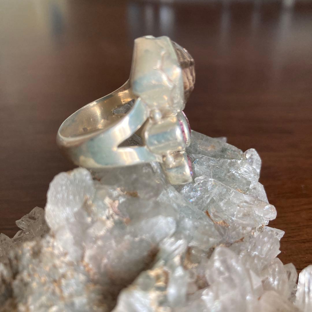 シャンカリジュエリー ピンクトパーズシルバーリング