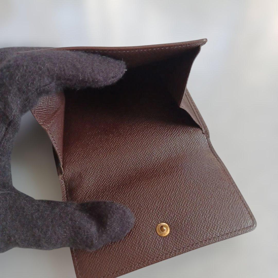 ルイヴィトン LOUIS VUITTON ダミエ　ブラウン三つ折り財布