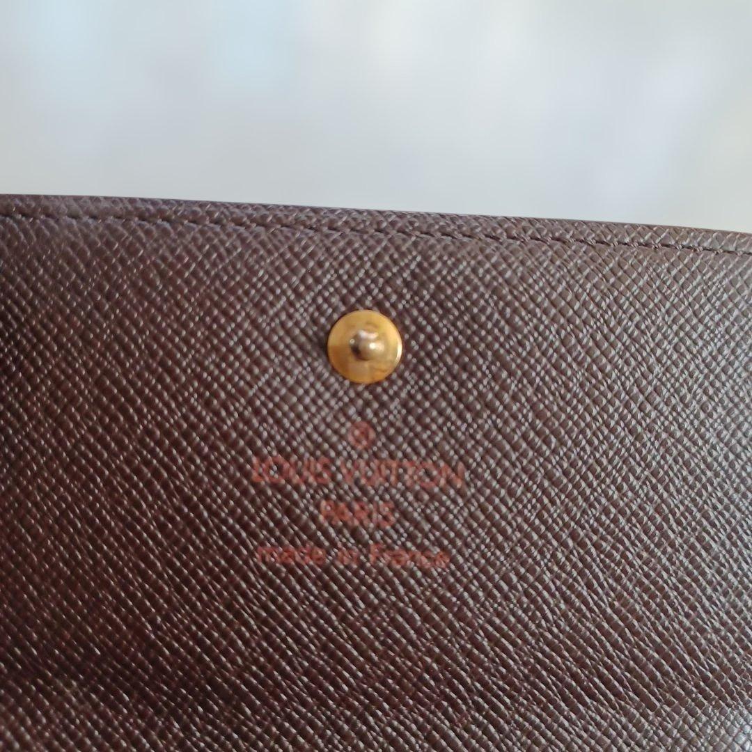 ルイヴィトン LOUIS VUITTON ダミエ　ブラウン三つ折り財布