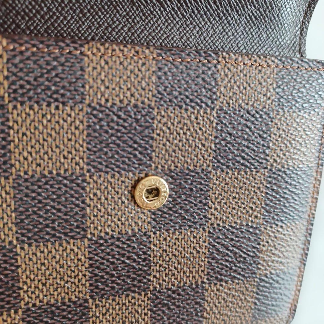 ルイヴィトン LOUIS VUITTON ダミエ　ブラウン三つ折り財布