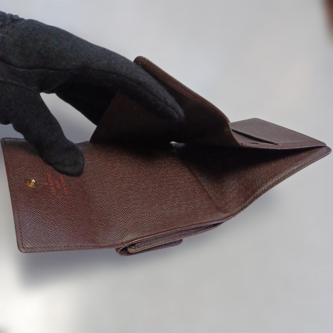 ルイヴィトン LOUIS VUITTON ダミエ　ブラウン三つ折り財布