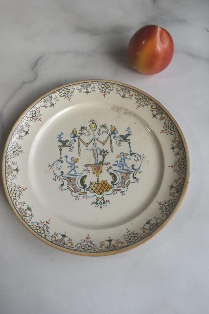 希少2枚組　パリ・オペラ窯　プレート平皿　フランスアンティーク