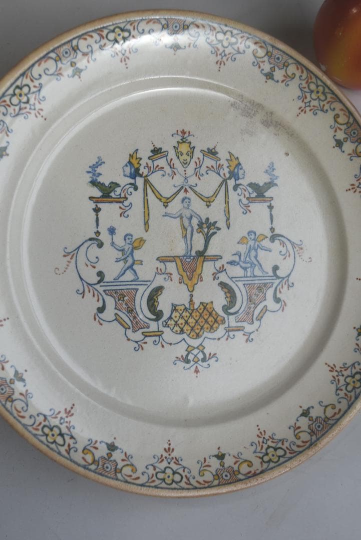 希少2枚組　パリ・オペラ窯　プレート平皿　フランスアンティーク