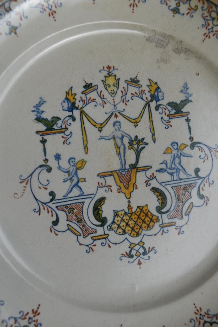 希少2枚組　パリ・オペラ窯　プレート平皿　フランスアンティーク