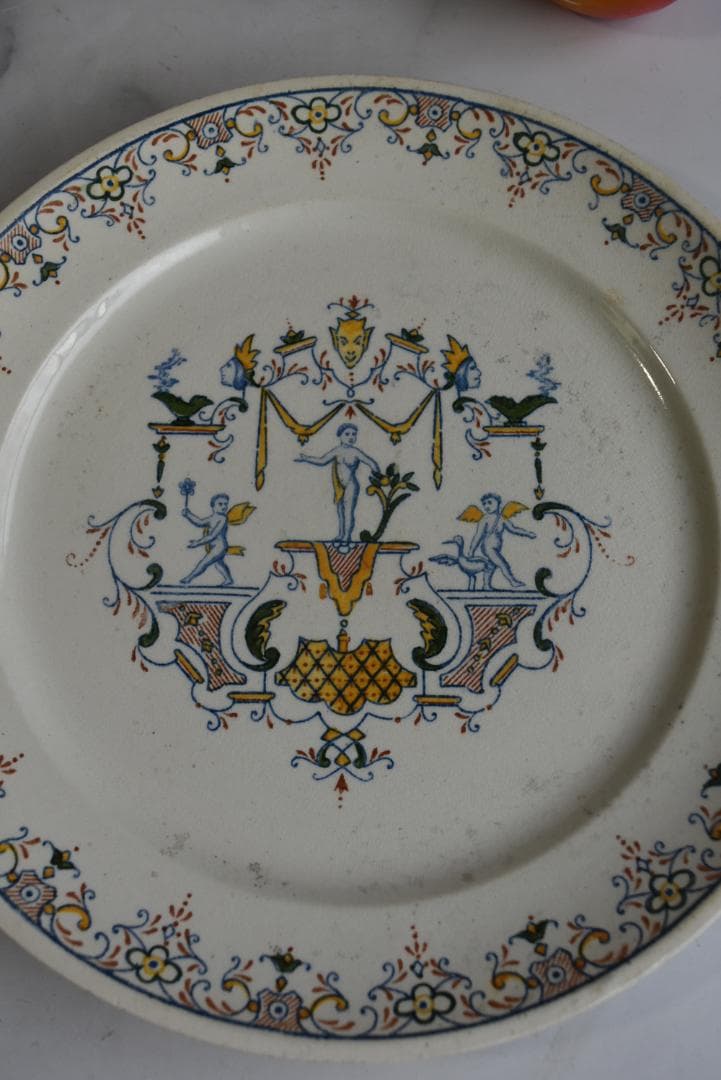 希少2枚組　パリ・オペラ窯　プレート平皿　フランスアンティーク