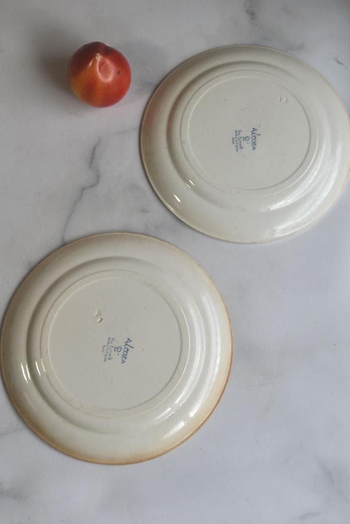 希少2枚組　パリ・オペラ窯　プレート平皿　フランスアンティーク