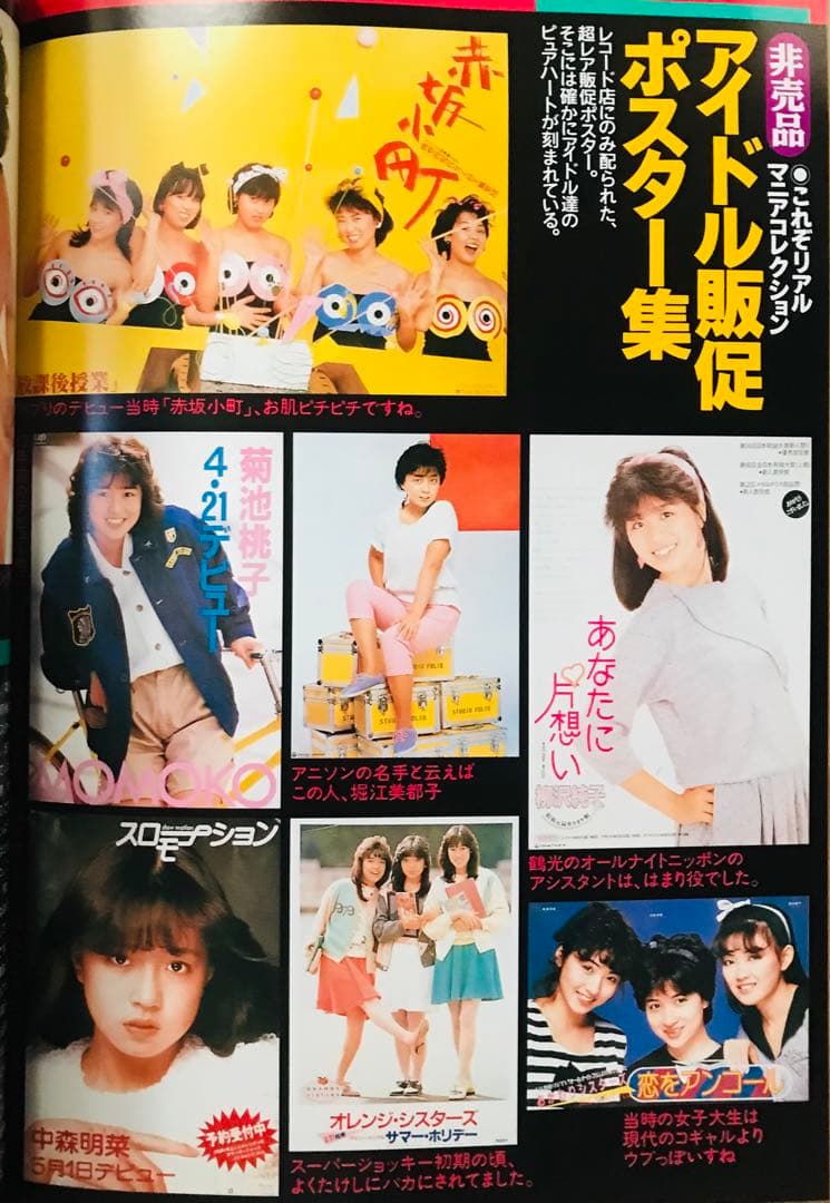 中森明菜 松田聖子 中山美穂 小泉今日子 アイドル投稿大全