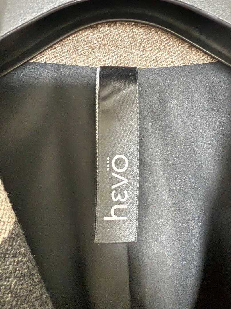 【希少•極美品】 hevo イーヴォ チェック ロングコート サイズ44