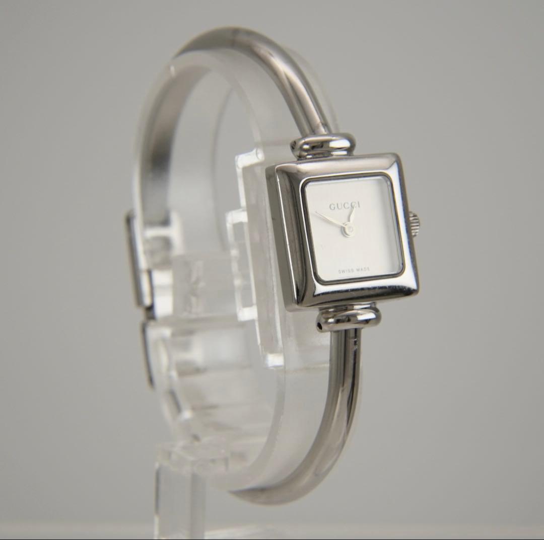 【新品電池•回路検査済】GUCCI グッチ 1900L スクエア 腕時計 銀