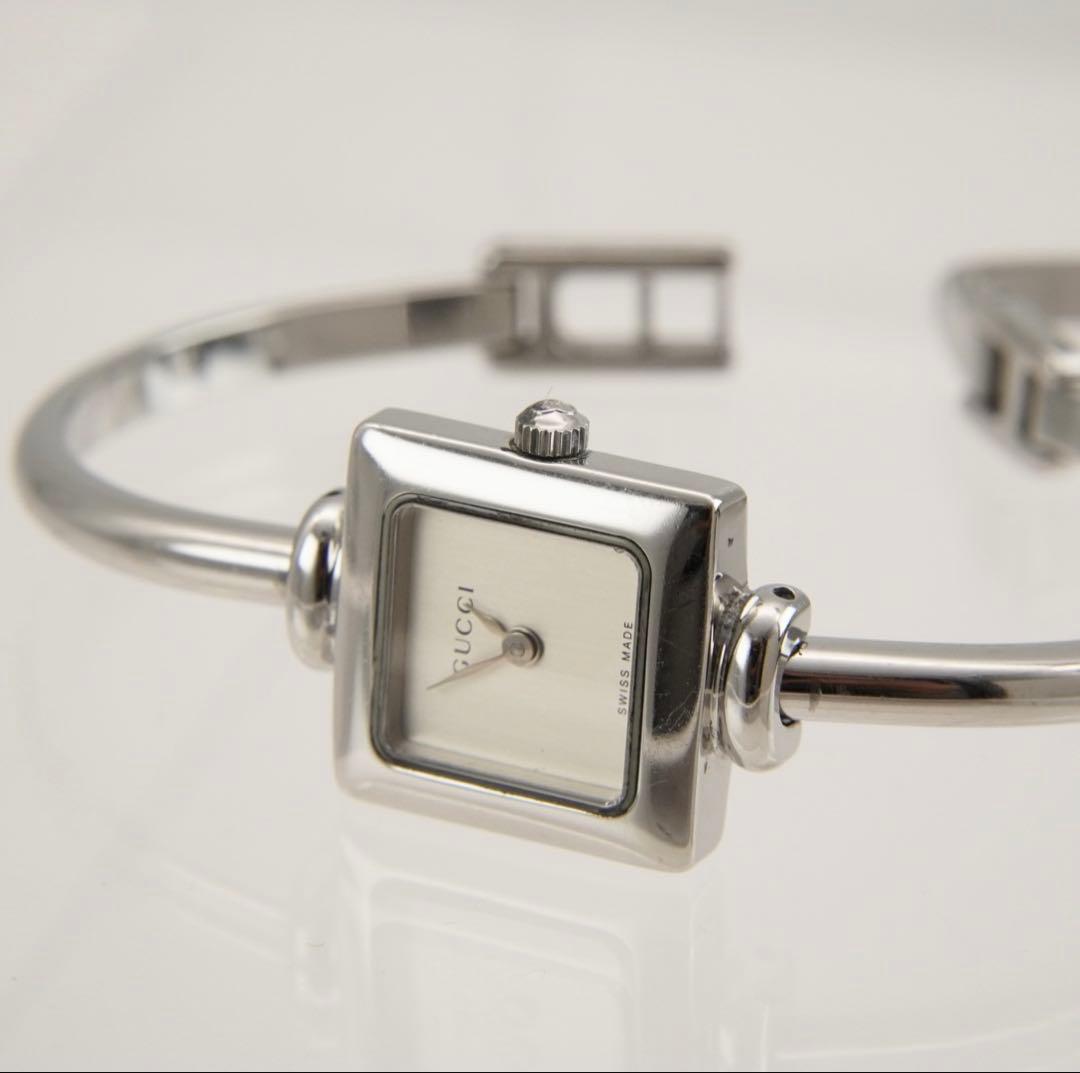 【新品電池•回路検査済】GUCCI グッチ 1900L スクエア 腕時計 銀