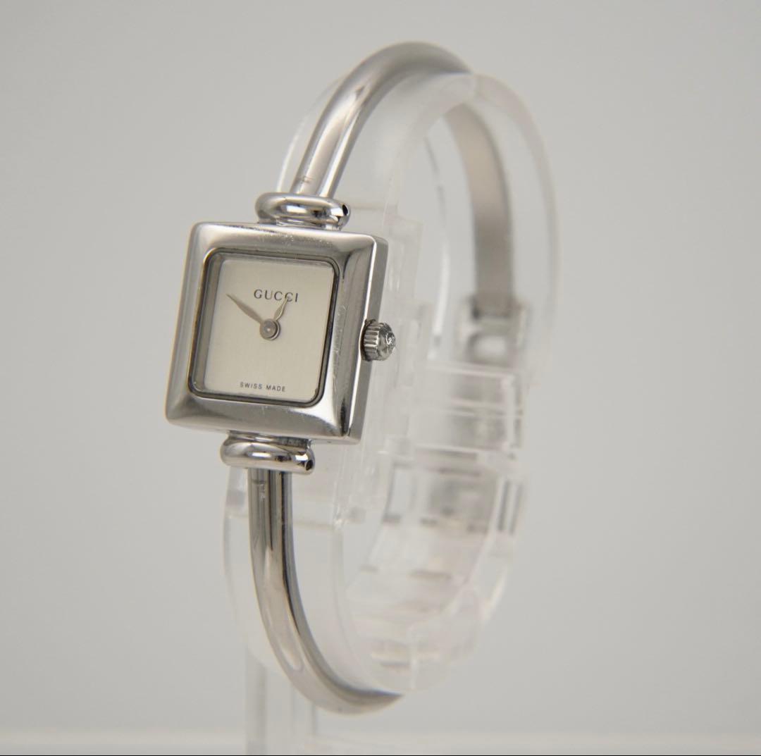 【新品電池•回路検査済】GUCCI グッチ 1900L スクエア 腕時計 銀