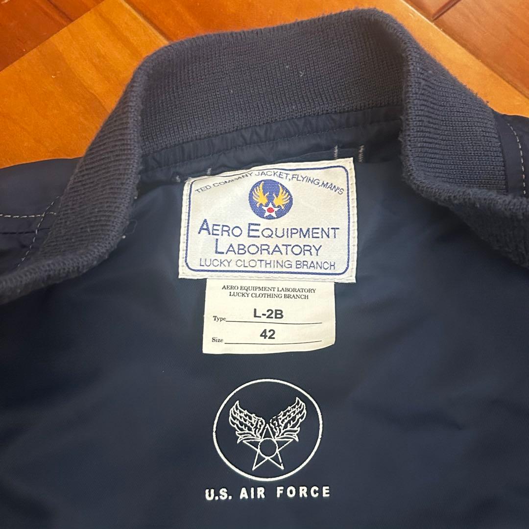 【美品】TEDMAN テッドマン L-2B フライトジャケット 42 ネイビー