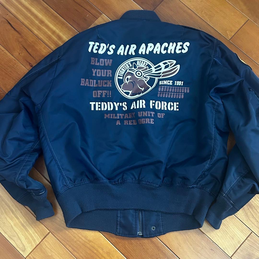【美品】TEDMAN テッドマン L-2B フライトジャケット 42 ネイビー