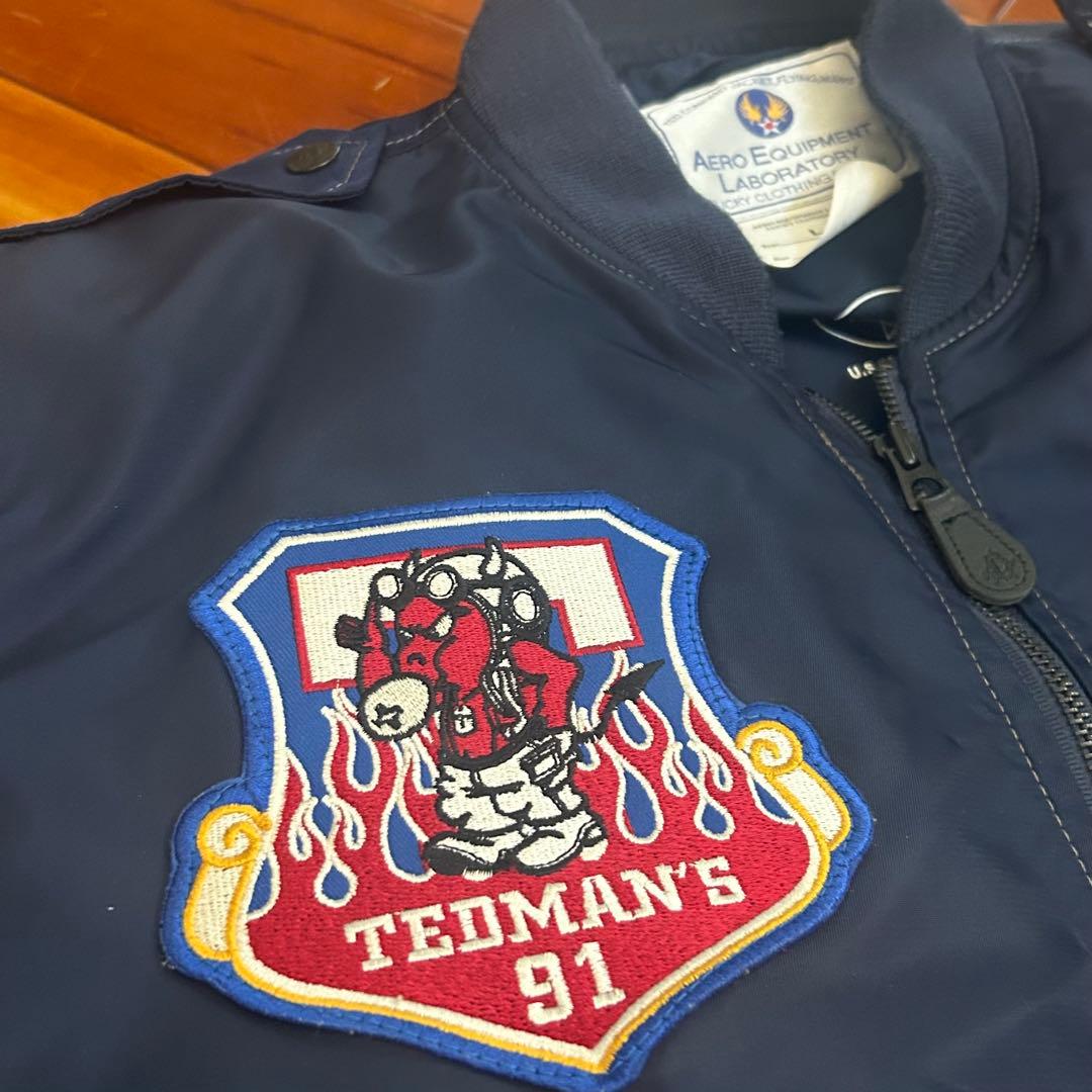 【美品】TEDMAN テッドマン L-2B フライトジャケット 42 ネイビー