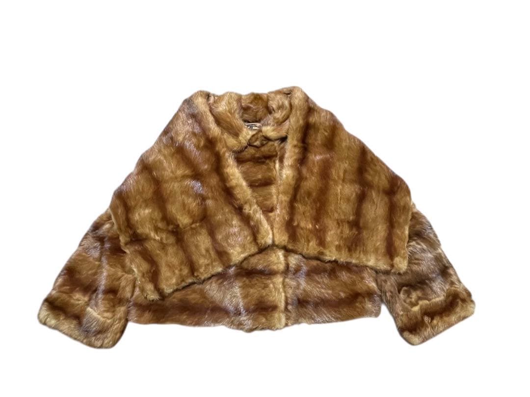 着丈2way ミンクジャケットコートケープにも