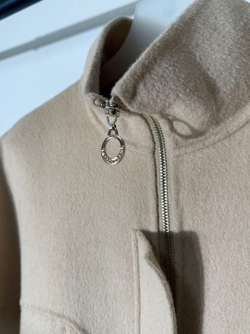 マックスマーラ ステュディオ ハーフスリーブ ZIPUPウールコート