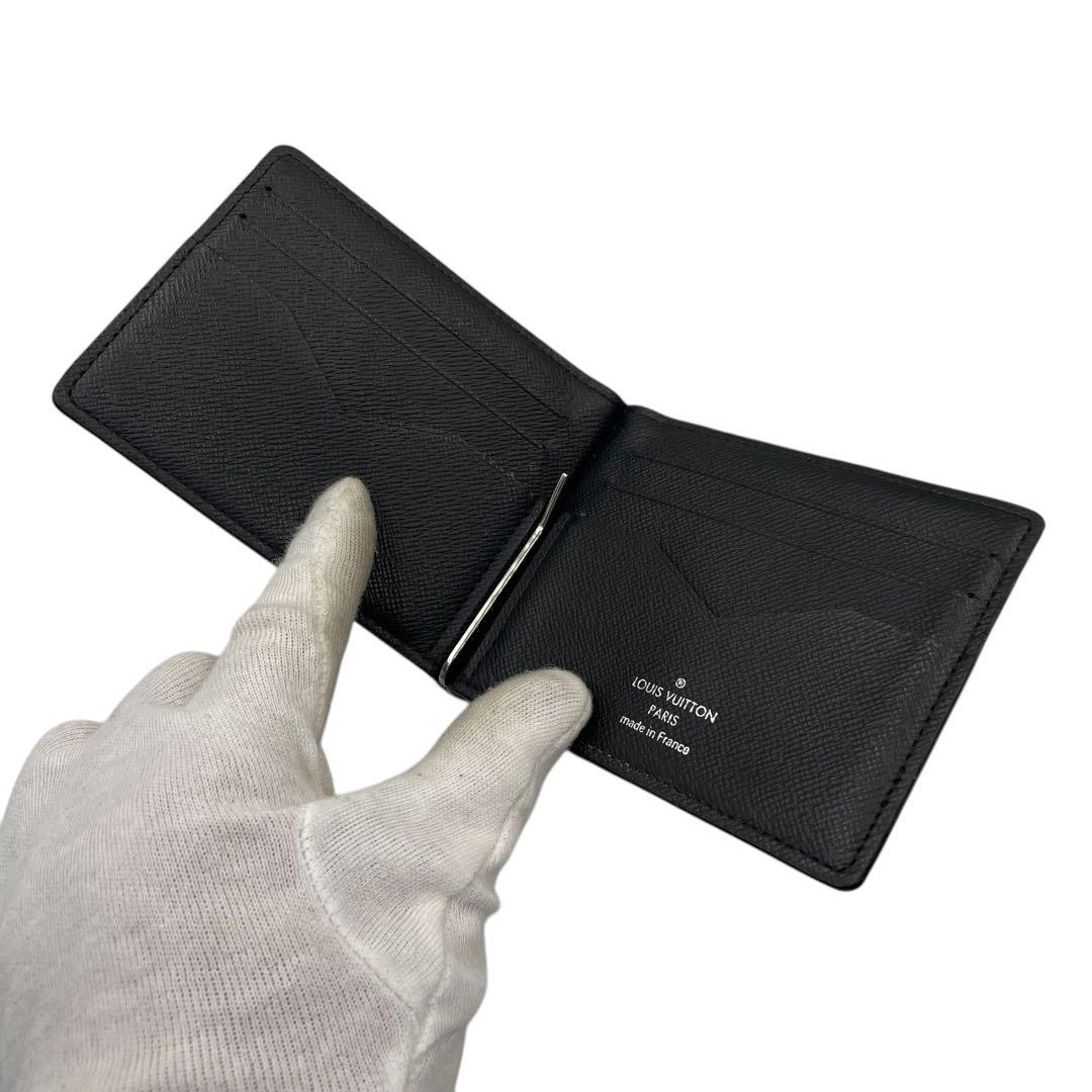 超美品 ルイヴィトン ダミエグラフィット ポルトフオイユ パンス マネークリップ