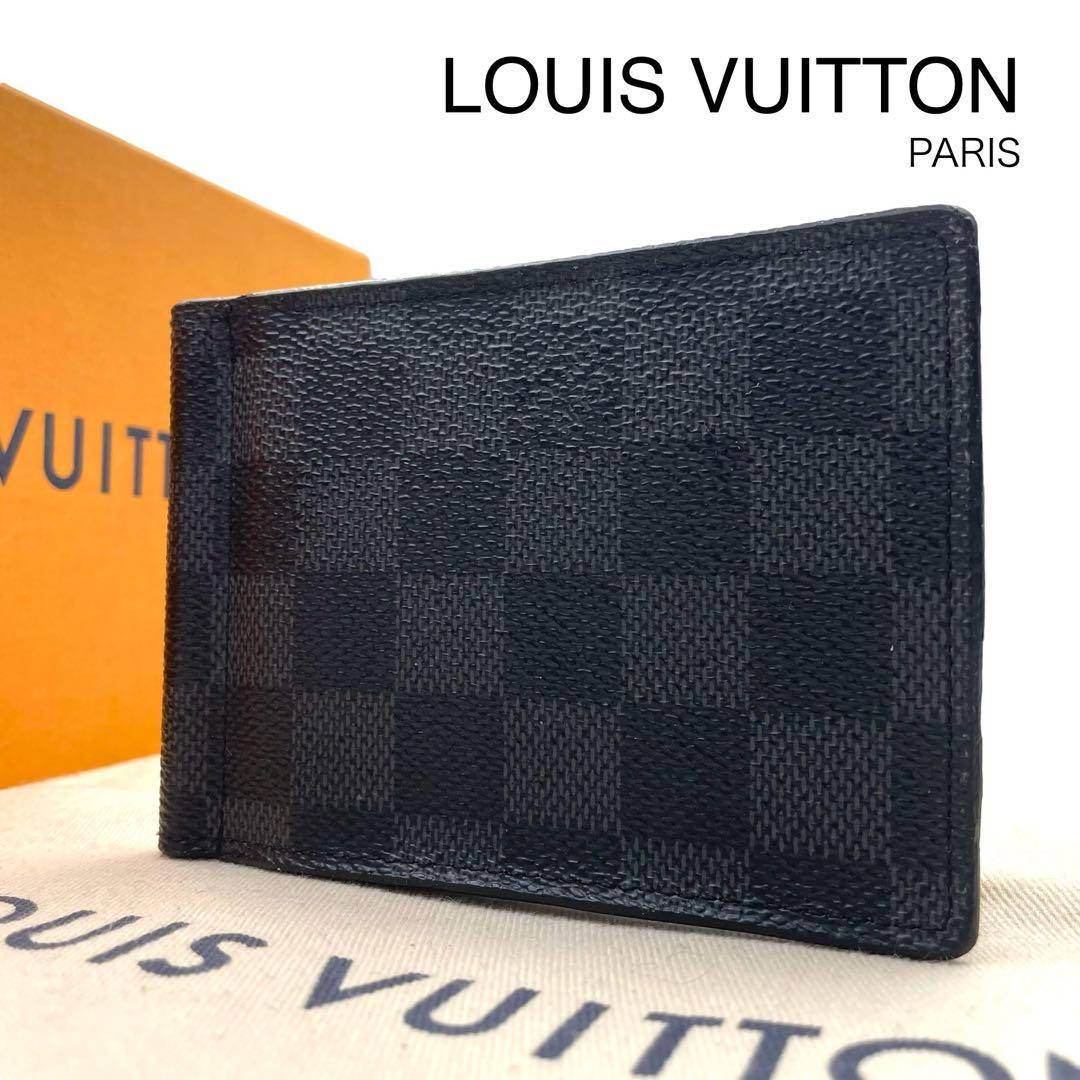 超美品 ルイヴィトン ダミエグラフィット ポルトフオイユ パンス マネークリップ